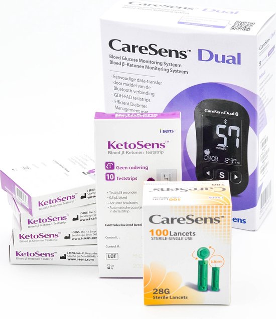 CareSens Dual glucose en ketonen startset