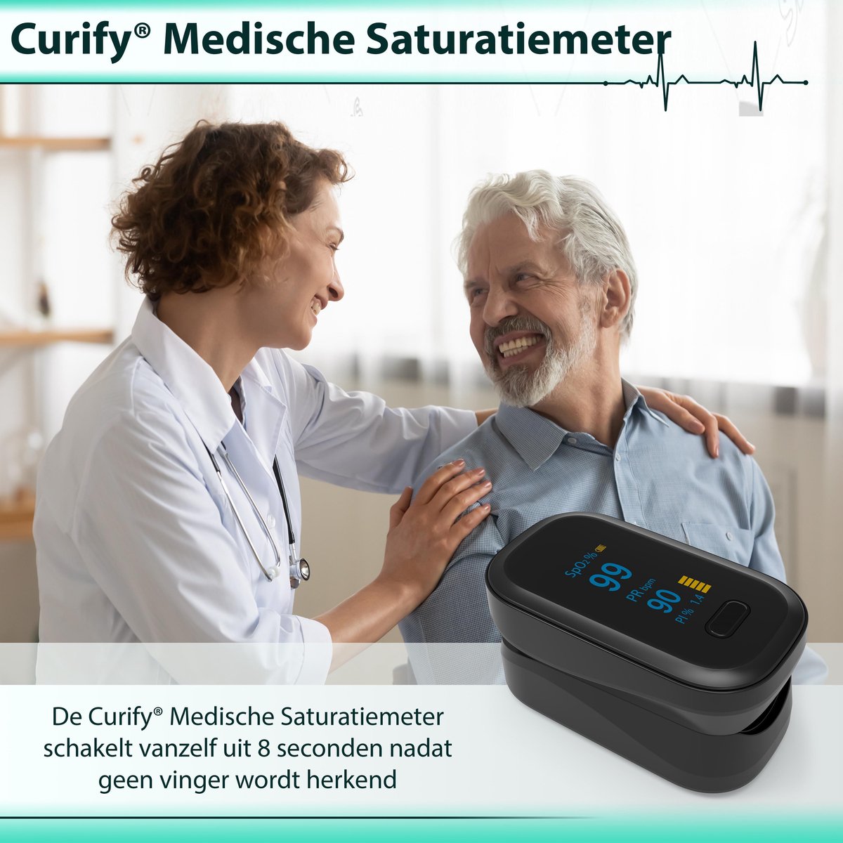 Curify® Medische Saturatiemeter