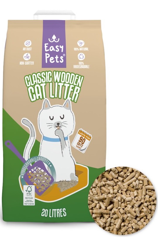 Easypets Houtkorrel Kattenbakvulling