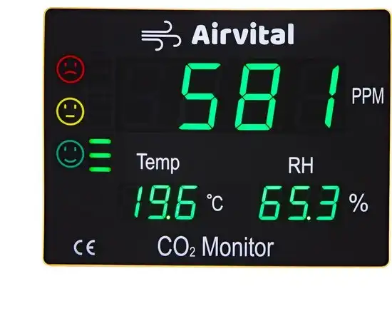 Airvital XL Extra Grote CO2 Meter