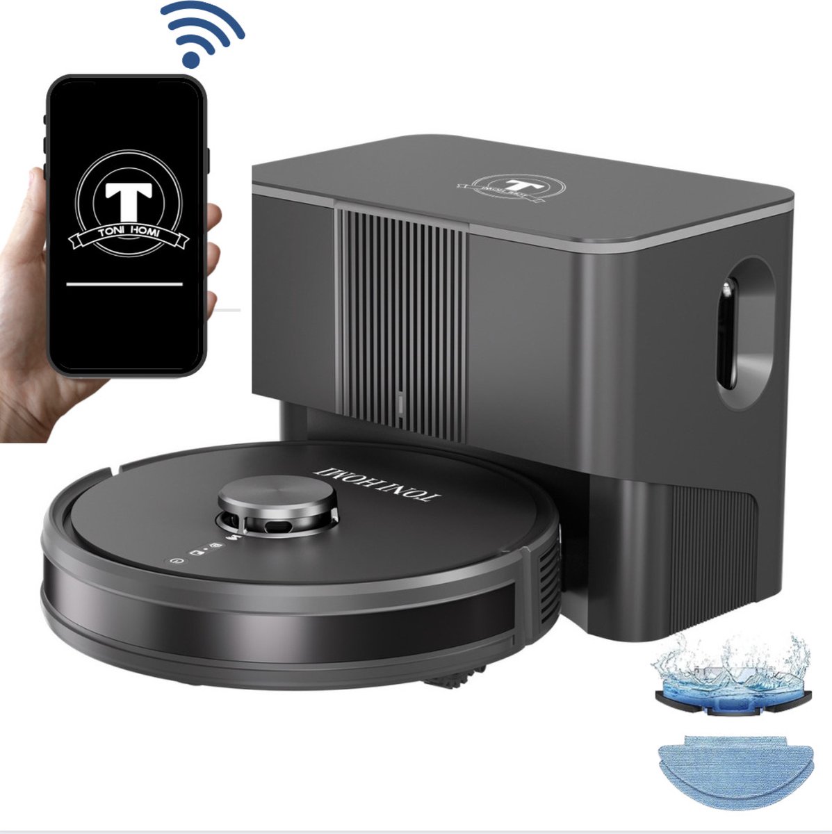 Tonihomi Q8 Dweil- en Zuigrobot