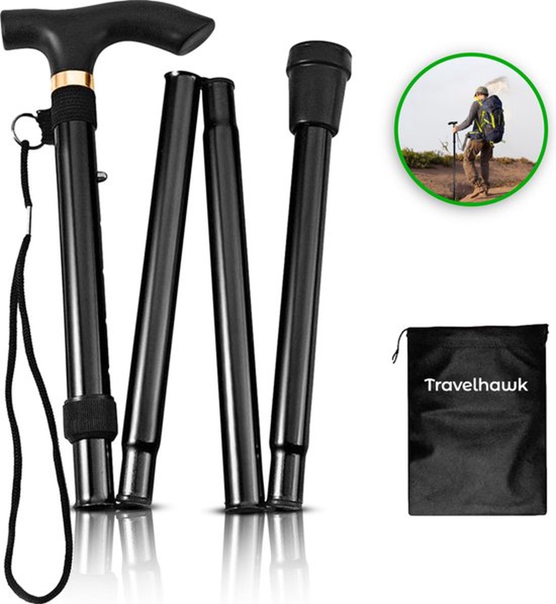 Travelhawk Wandelstok