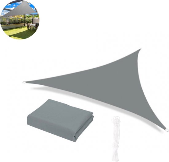 Fop En Bij Schaduwdoek Driehoek Grijs