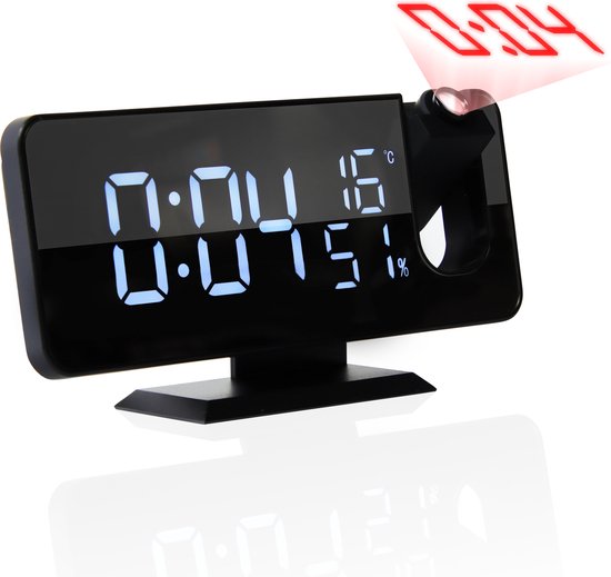 Vivid Green Digitale Wekkerradio Met Projectie