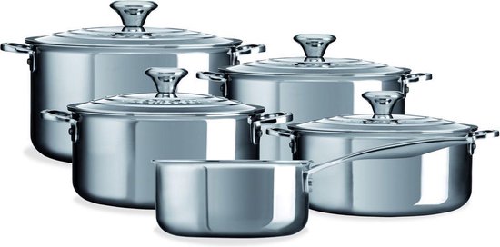 Le Creuset Rvs Plus Pannenset 5-delig