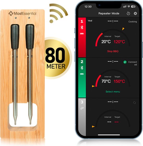MostEssential Smart Vleesthermometer