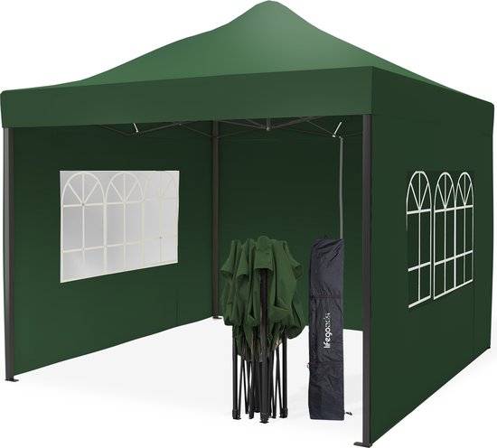 LifeGoods Partytent Met Zijwanden 3x3