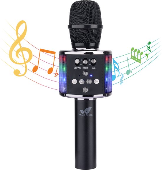 Vivid Green Karaoke Microfoon