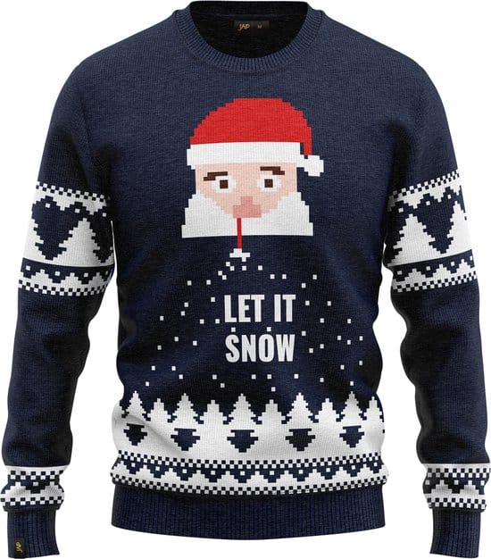 JAP Foute Kersttrui Santa Let It Snow