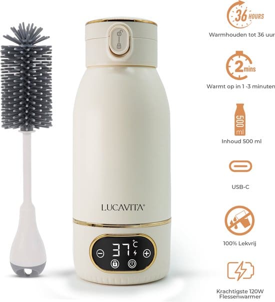 LUCAVITA Draagbare Flessenwarmer