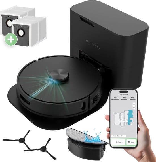 Heevey Robotstofzuiger Dweilfunctie