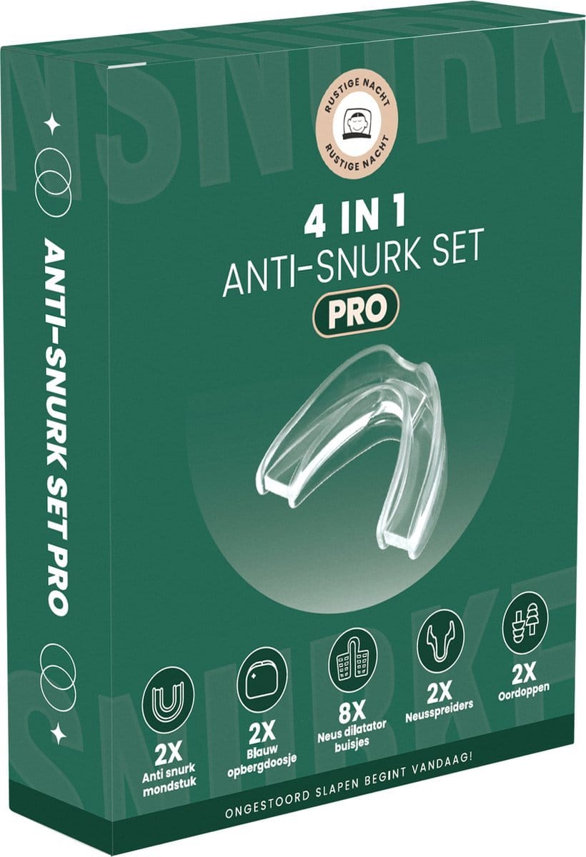 Rustige Nacht Anti Snurk Set PRO
