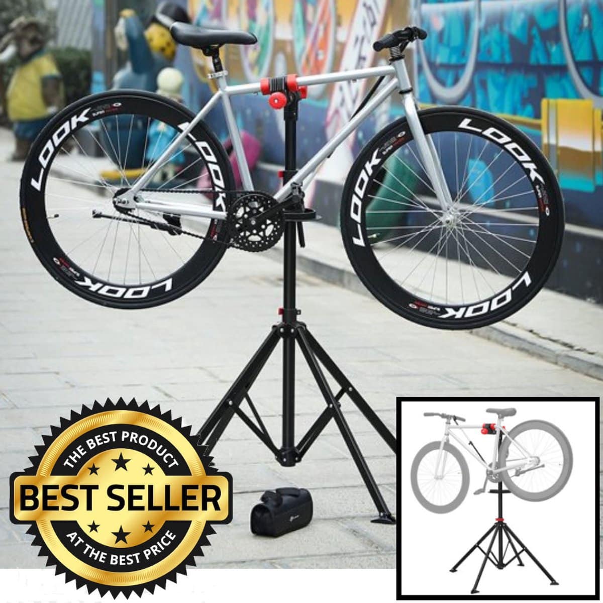 Sterke Montagestandaard Fiets 360 Draaibaar