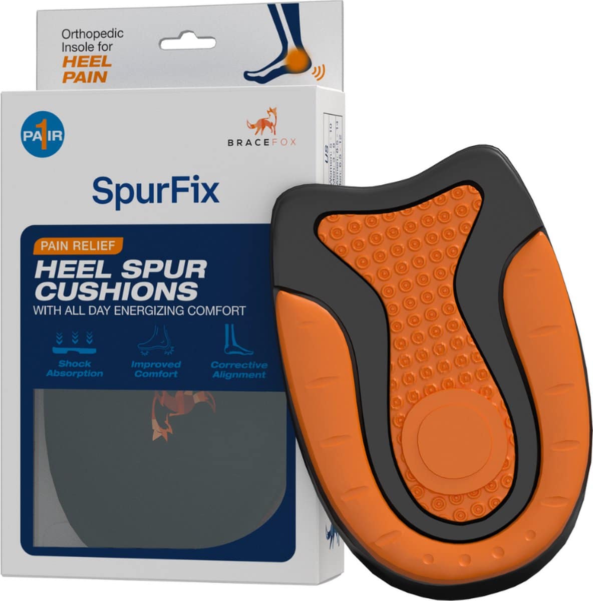 Bracefox Hielspoor Inlegzolen SpurFix