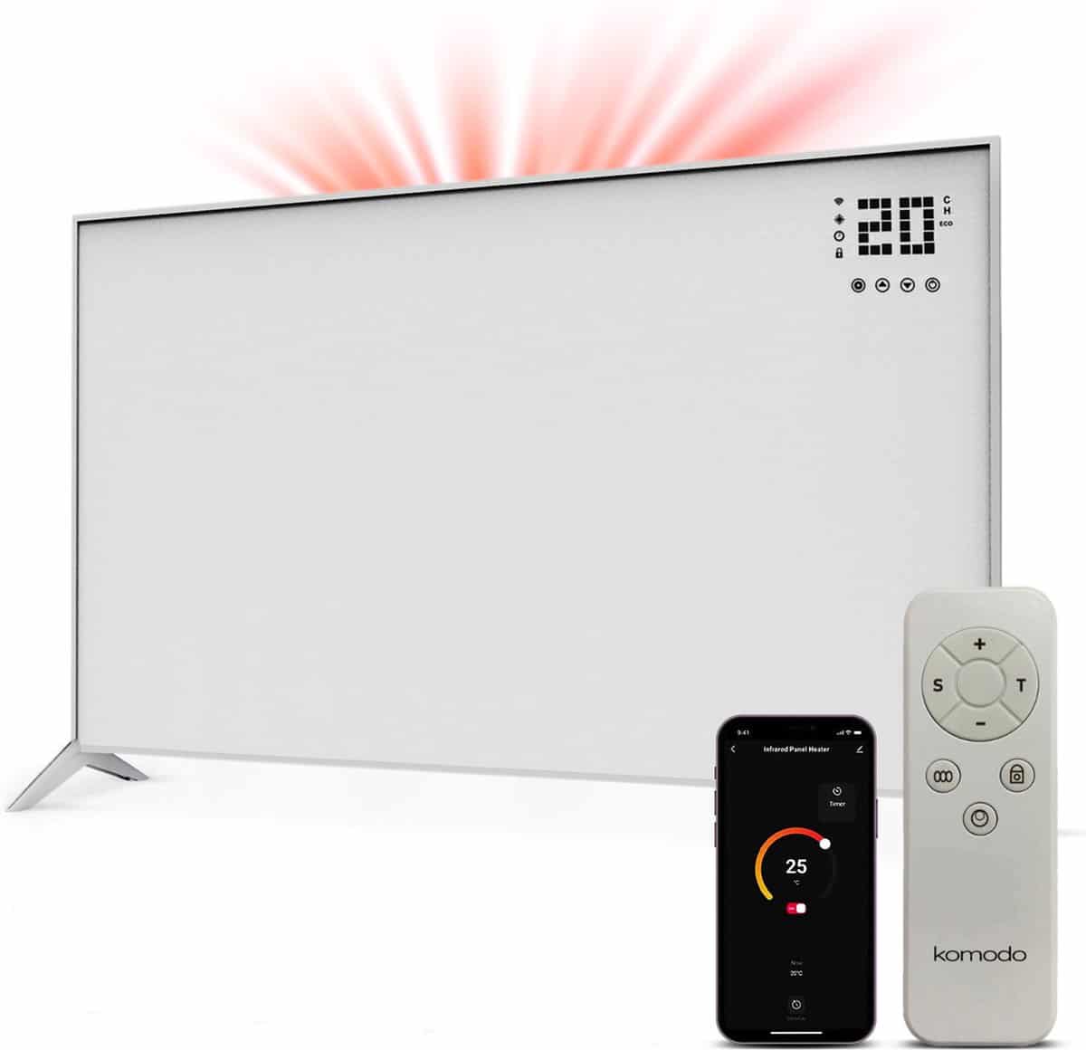 Komodo 800W verplaatsbaar infraroodpaneel