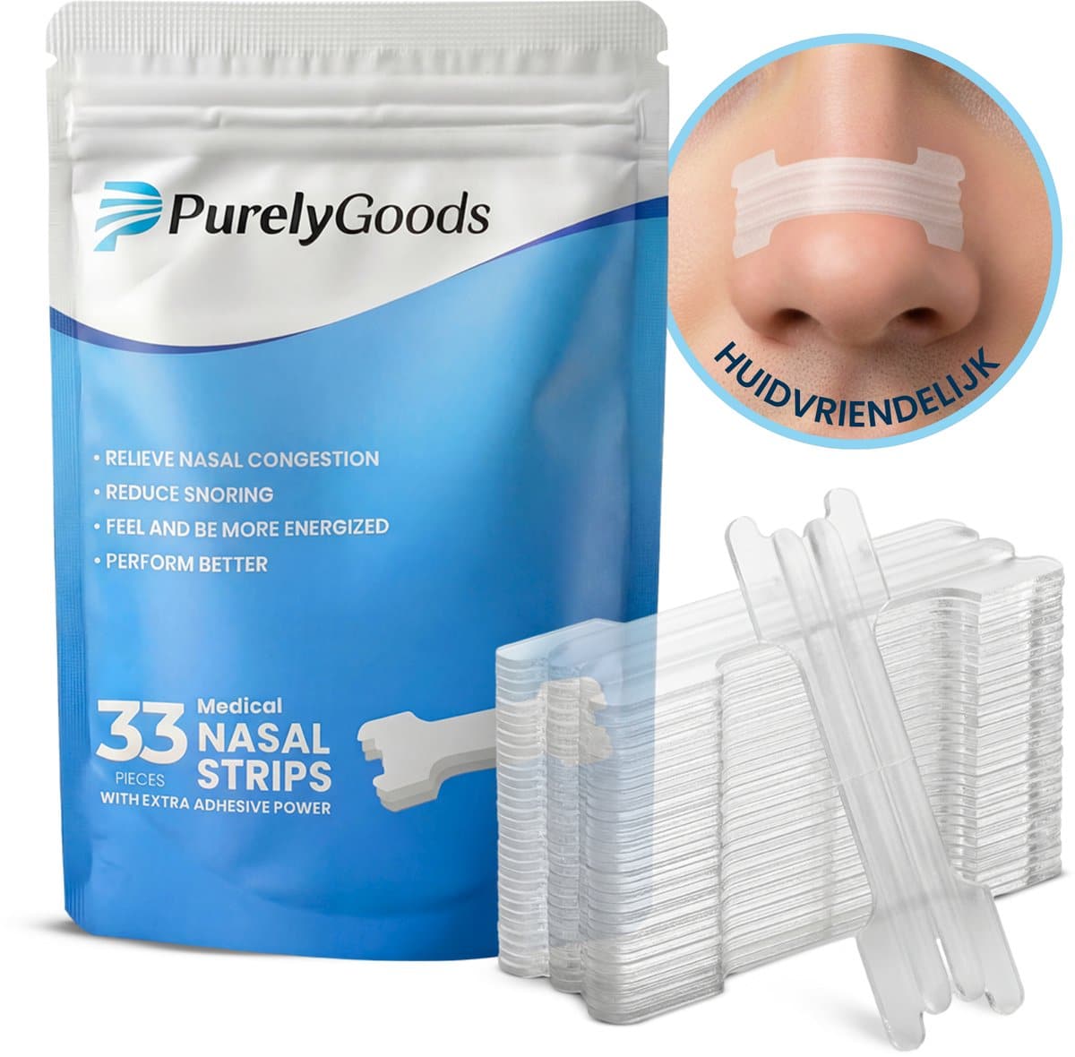 PurelyGoods Neusstrips 33 stuks