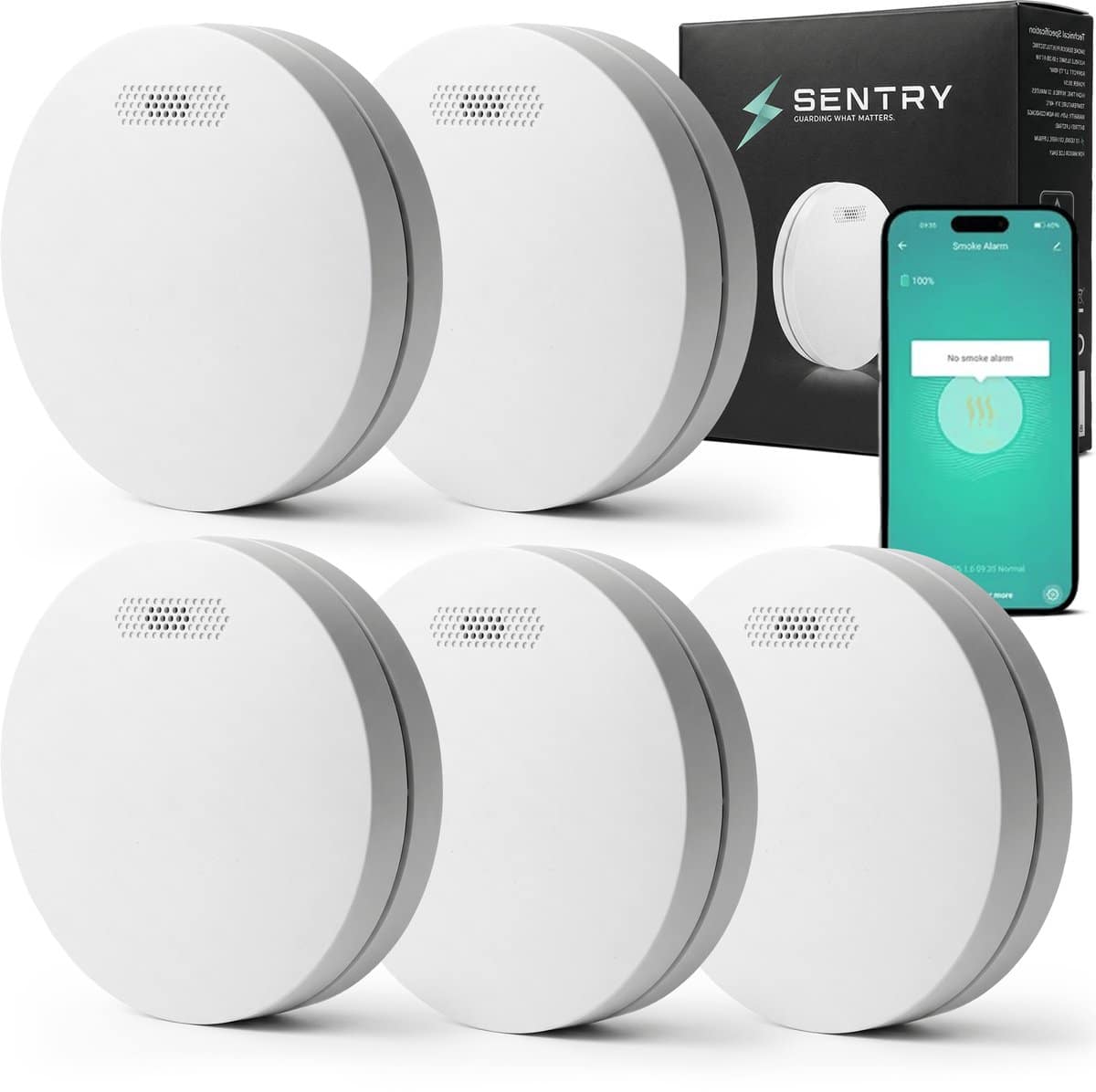 Sentry ONE Smart Rookmelder 5-Pack