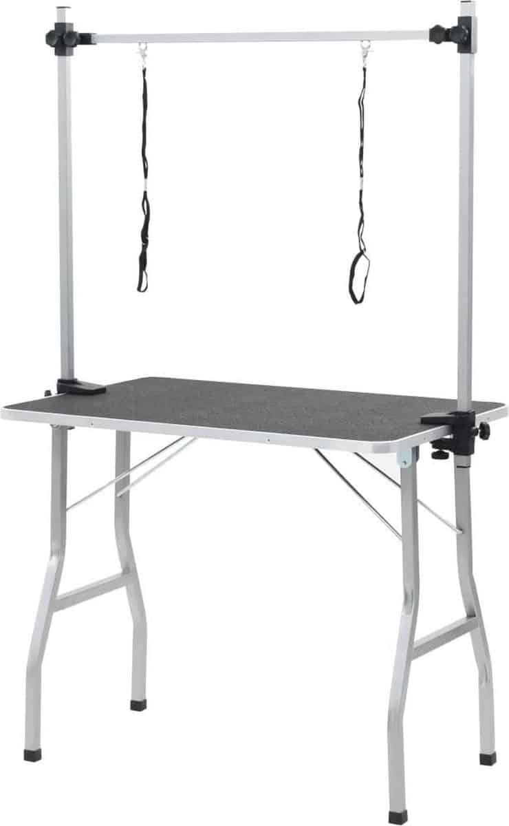 vidaXL Trimtafel met 2 aanlijnopties