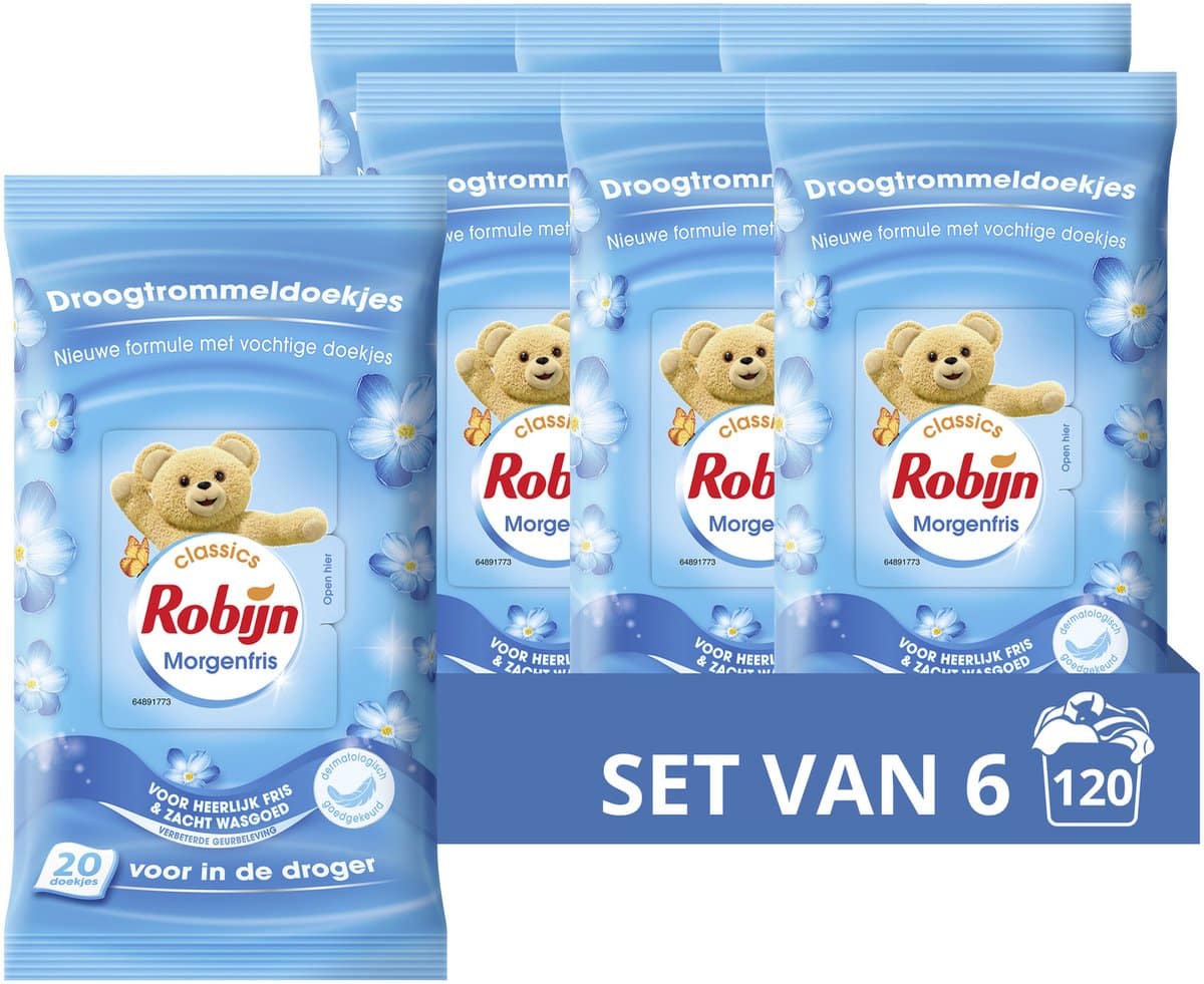 Robijn Morgenfris Droogtrommeldoekjes